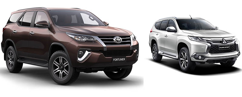 Perbandingan Mitsubishi Pajero Sport dengan Toyota Fortuner